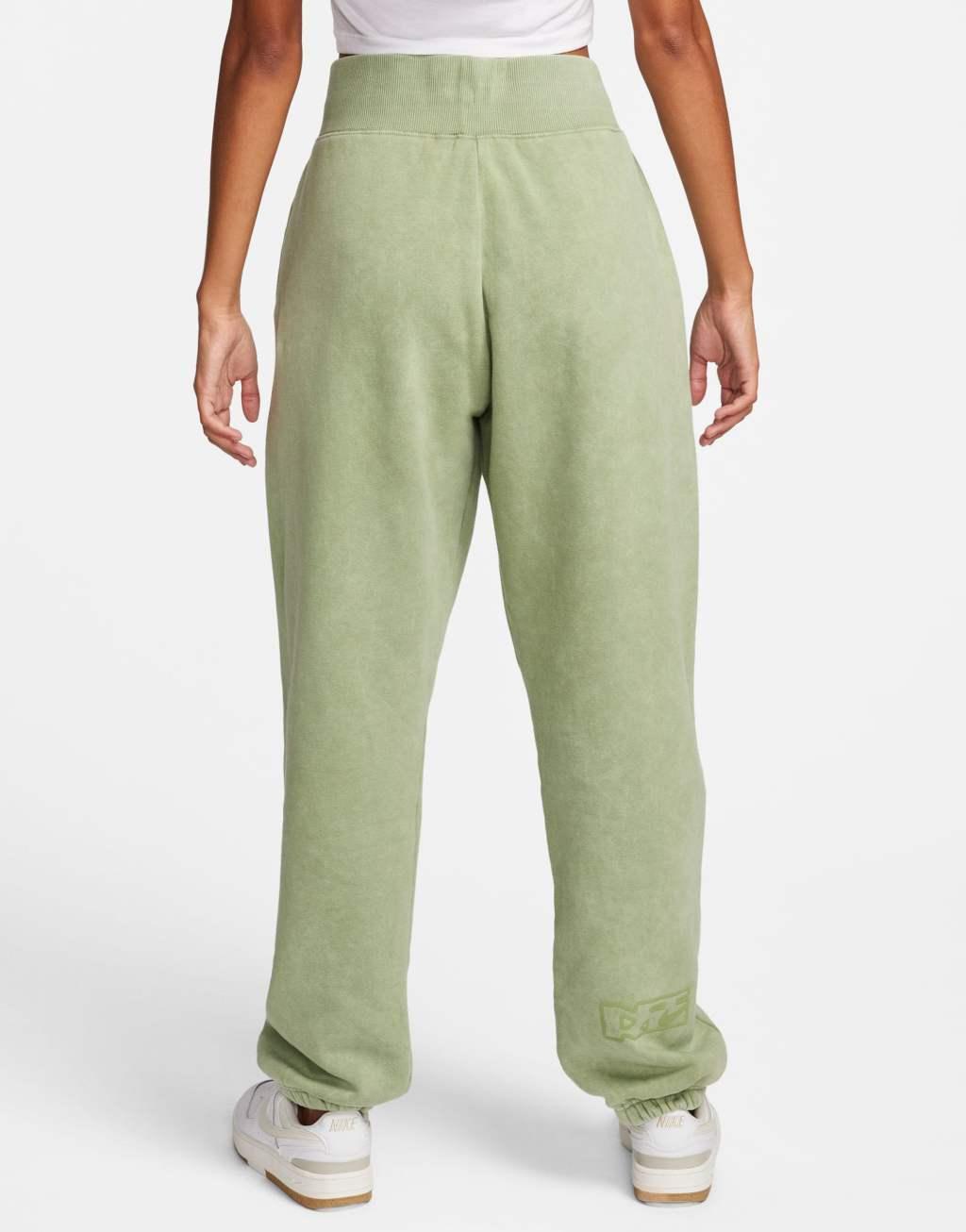 Nike Phoenix sweatpants in washed green Product Image