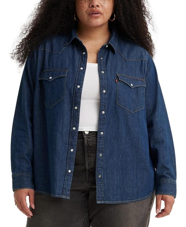 Levis Plus Size Ultimate Western Snap Front Shirt Product Image