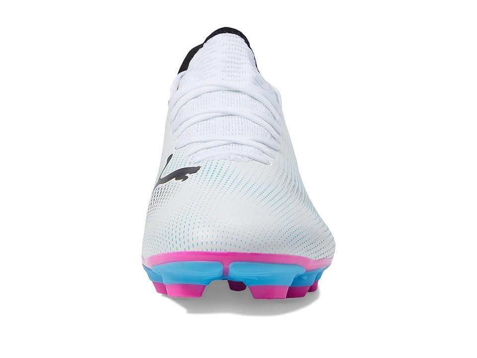 PUMA Future 7 Play Firm Ground/Artificial Ground (PUMA White/PUMA /Poison Pink) Men's Shoes Product Image