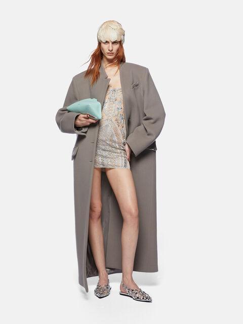 Grey long coat Product Image