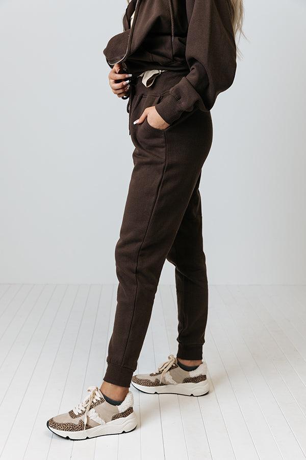 Count On You Joggers In Chestnut Product Image