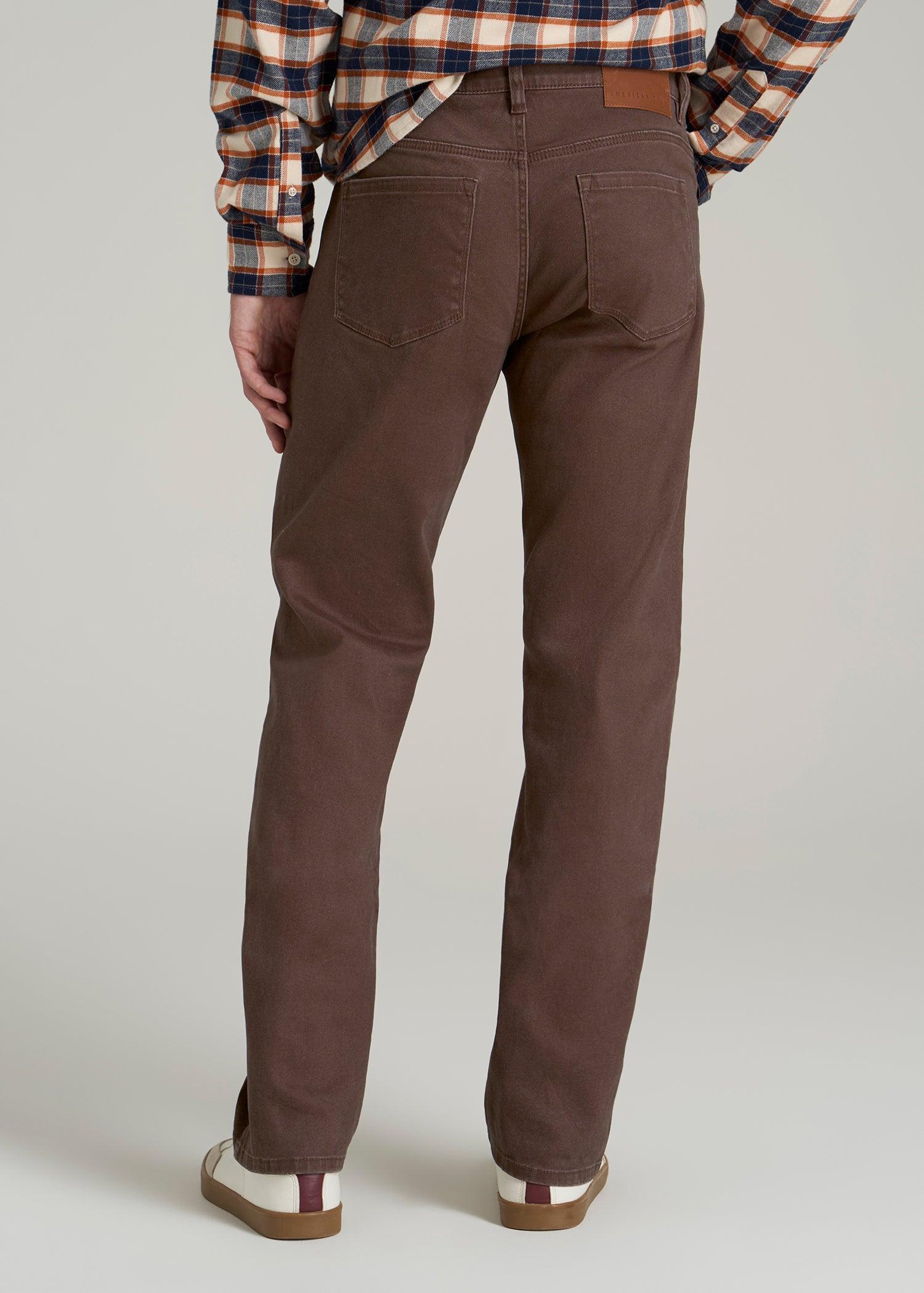 J1 Straight Fit Colored Jeans for Tall Men in Dark Toffee Male Product Image