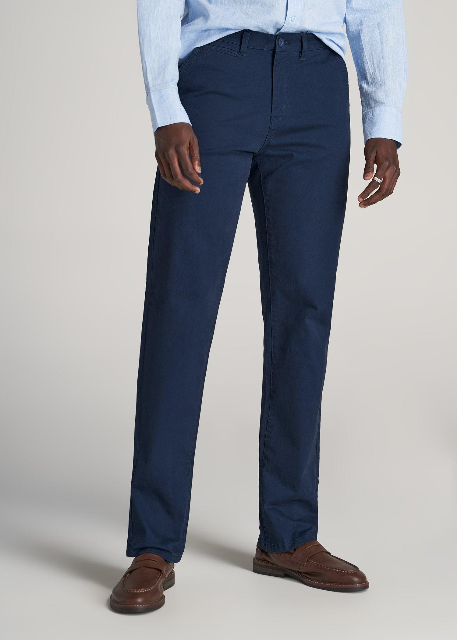 J1 STRAIGHT Leg Chinos in Marine Navy - Pants for Tall Men Product Image