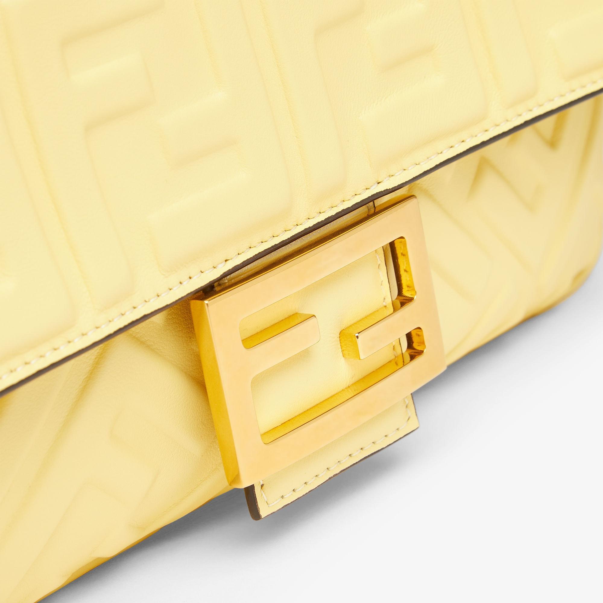 BaguetteYellow nappa leather bag Product Image