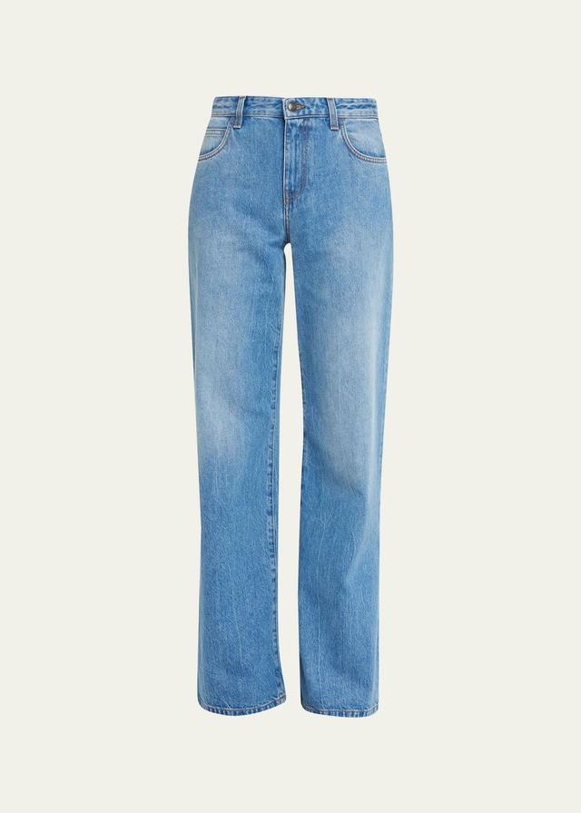 Eglitta Straight-Leg Denim Pants Product Image