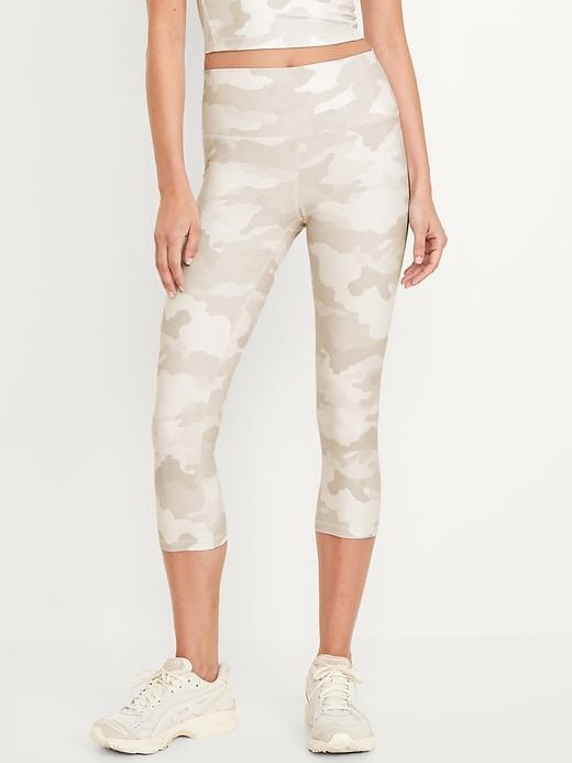 High-Waisted PowerSoft Crop Leggings Product Image