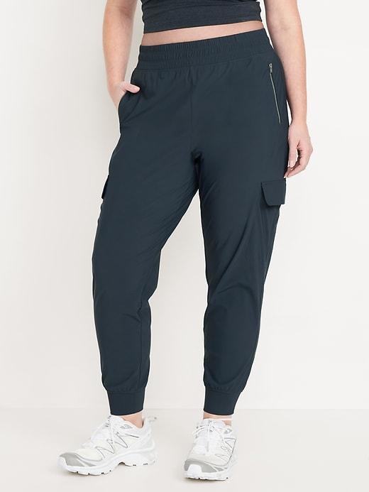 High-Waisted SleekTech Cargo Joggers Product Image