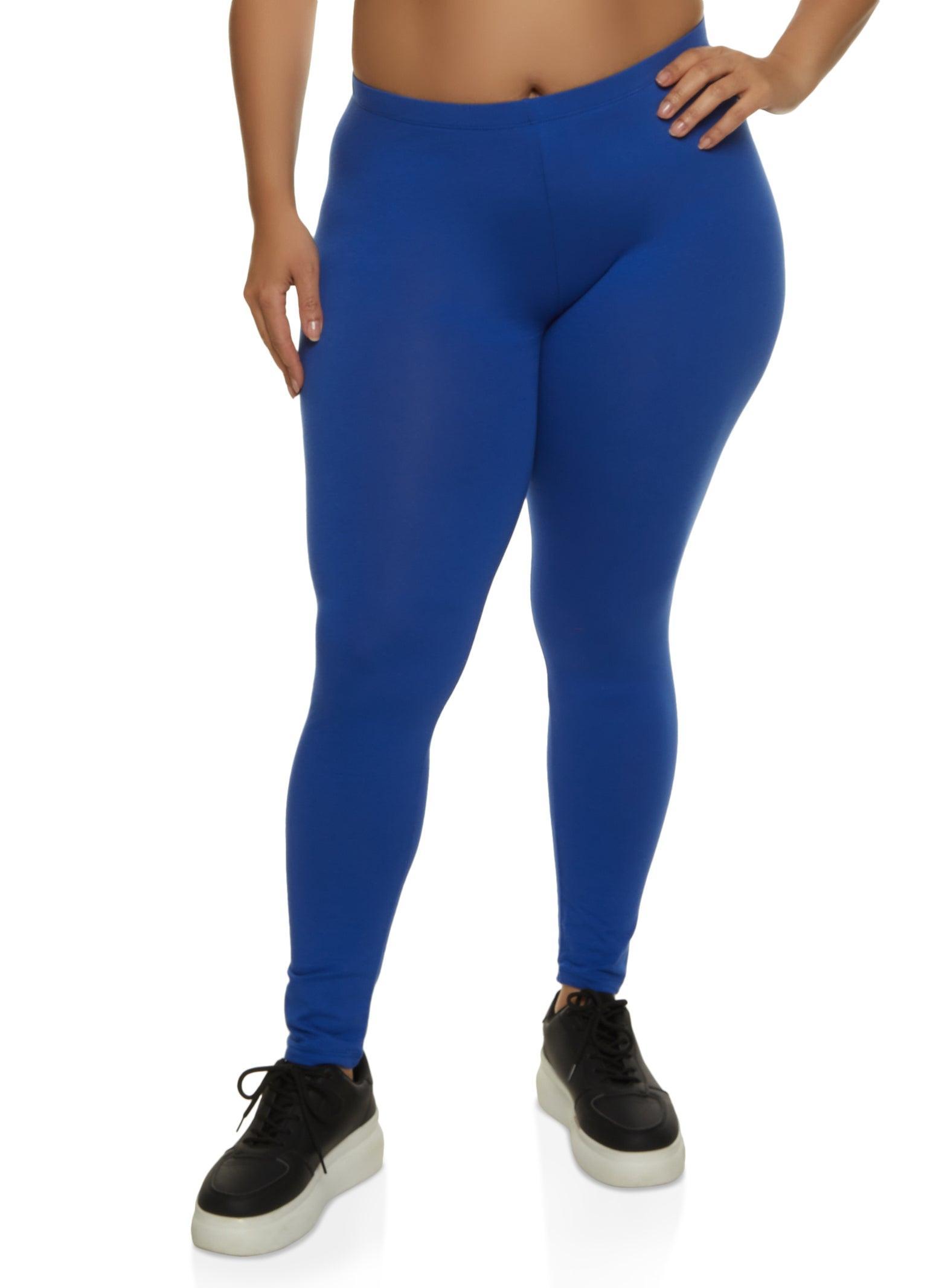 Womens Plus Size Basic High Waist Leggings Product Image