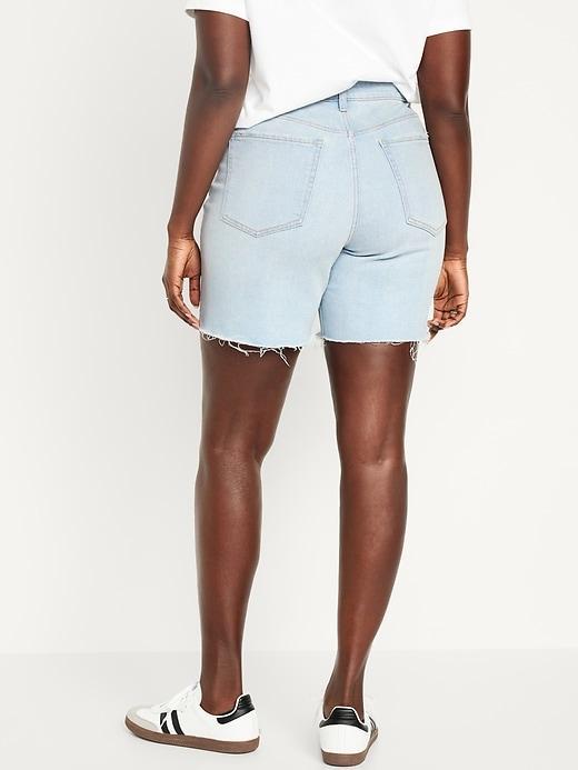 High-Waisted OG Button-Fly Jean Shorts -- 7-inch inseam Product Image