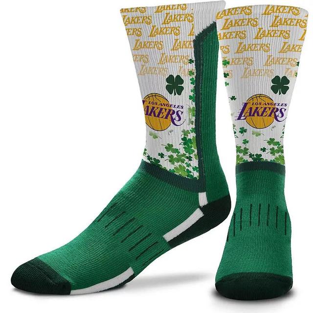 Mens For Bare Feet Dallas Mavericks Four Leaf St. Patricks Day V-Curve Crew Socks Product Image