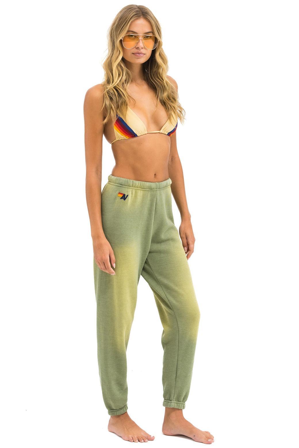 5 STRIPE SWEATPANTS - FADED ARMY Female Product Image