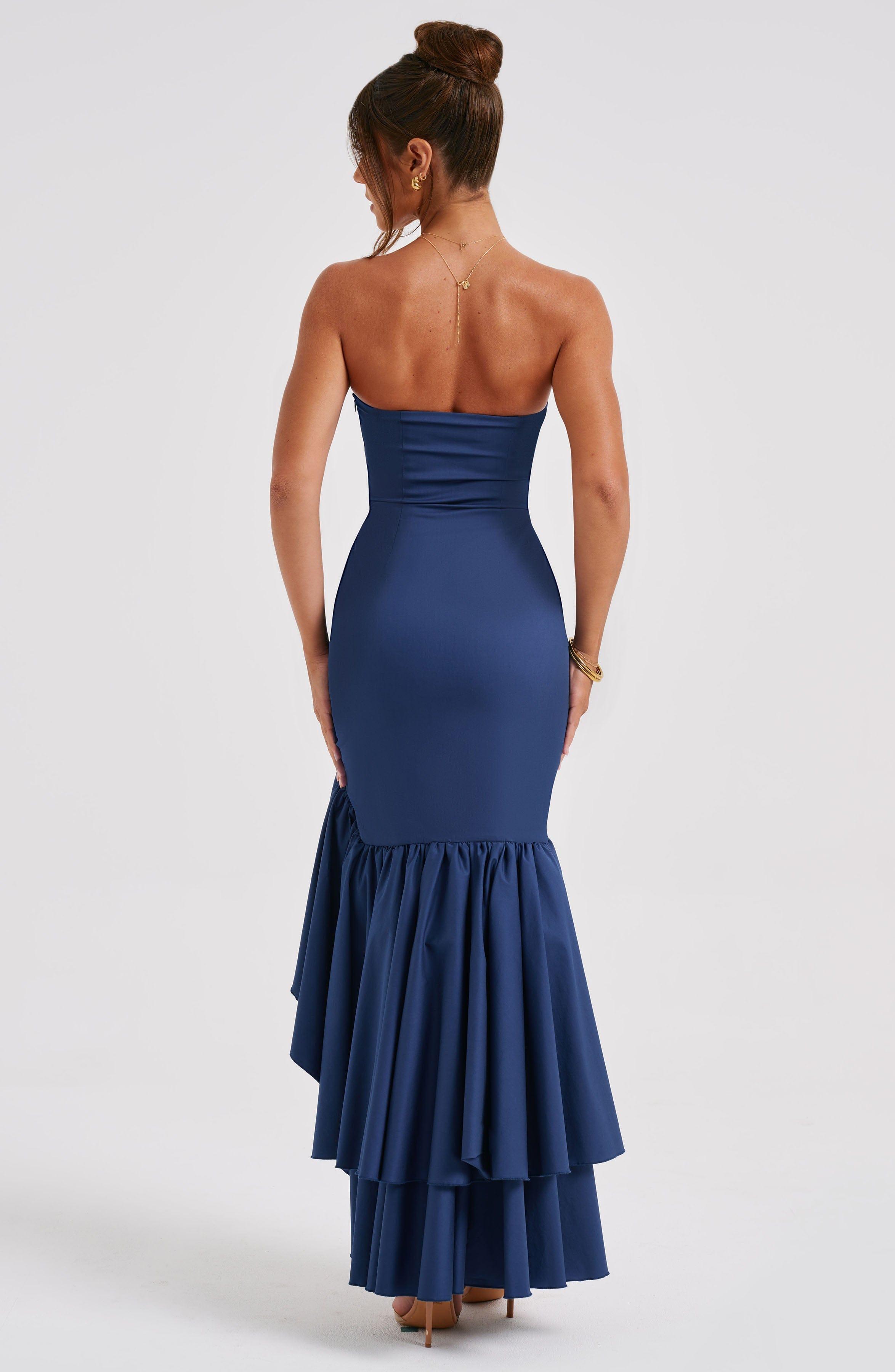 Angelina Maxi Dress - Navy Product Image