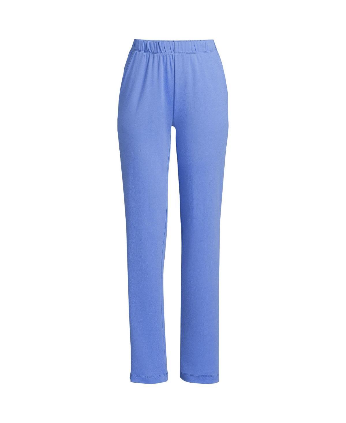 Lands End Womens Sport Knit High Rise Elastic Waist Pants Product Image