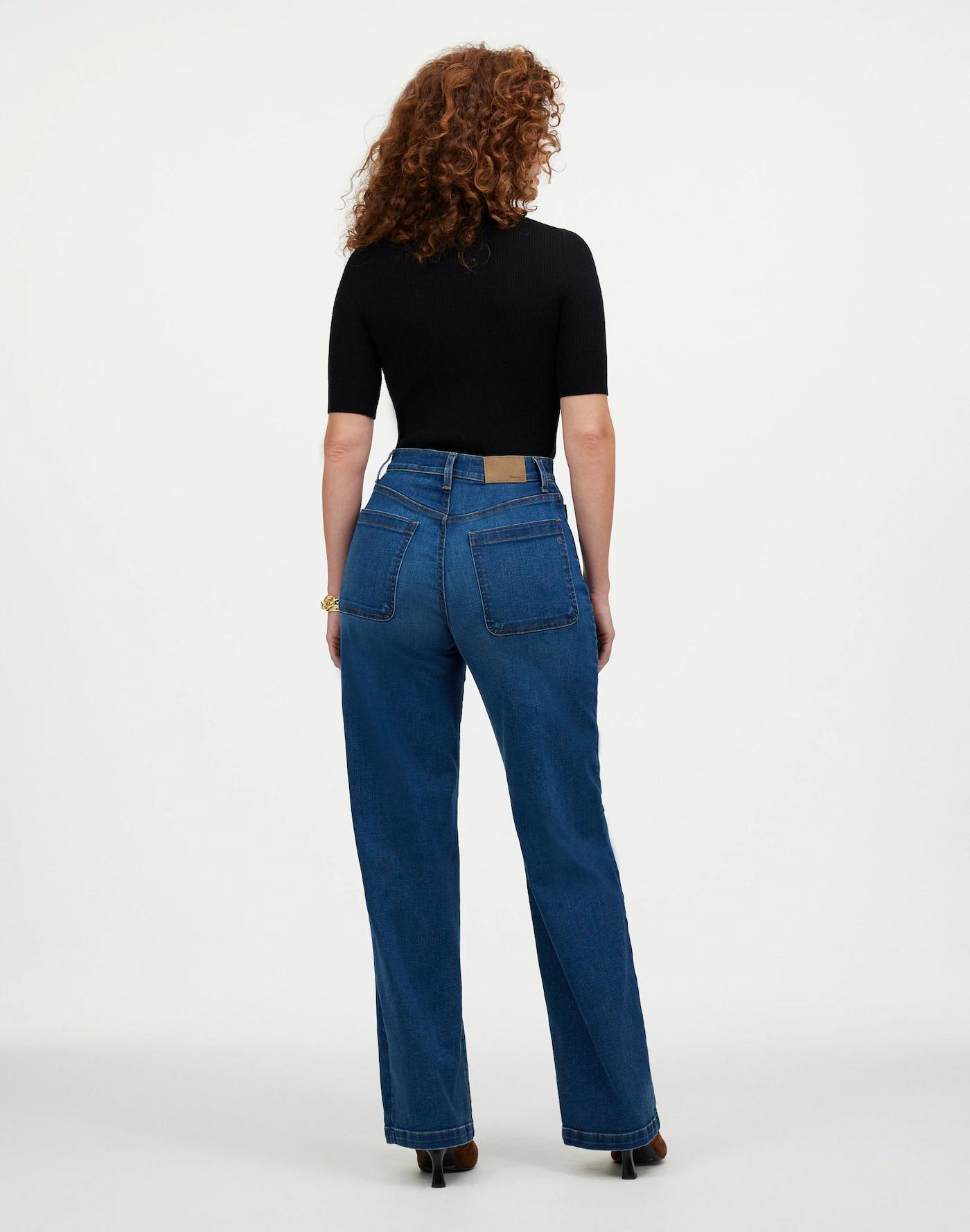 The Petite Curvy Emmett Wide-Leg Jean: Patch Pocket Edition Product Image