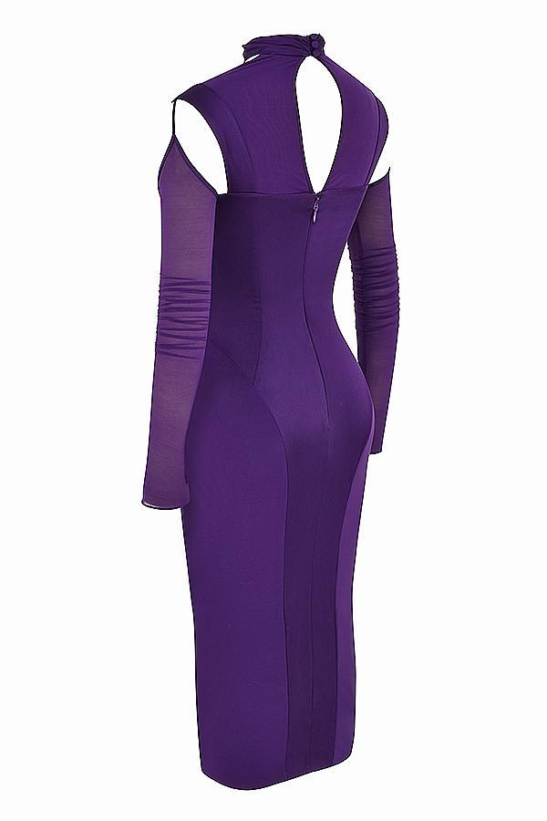 Talika Grape Corset Midi Dress Product Image