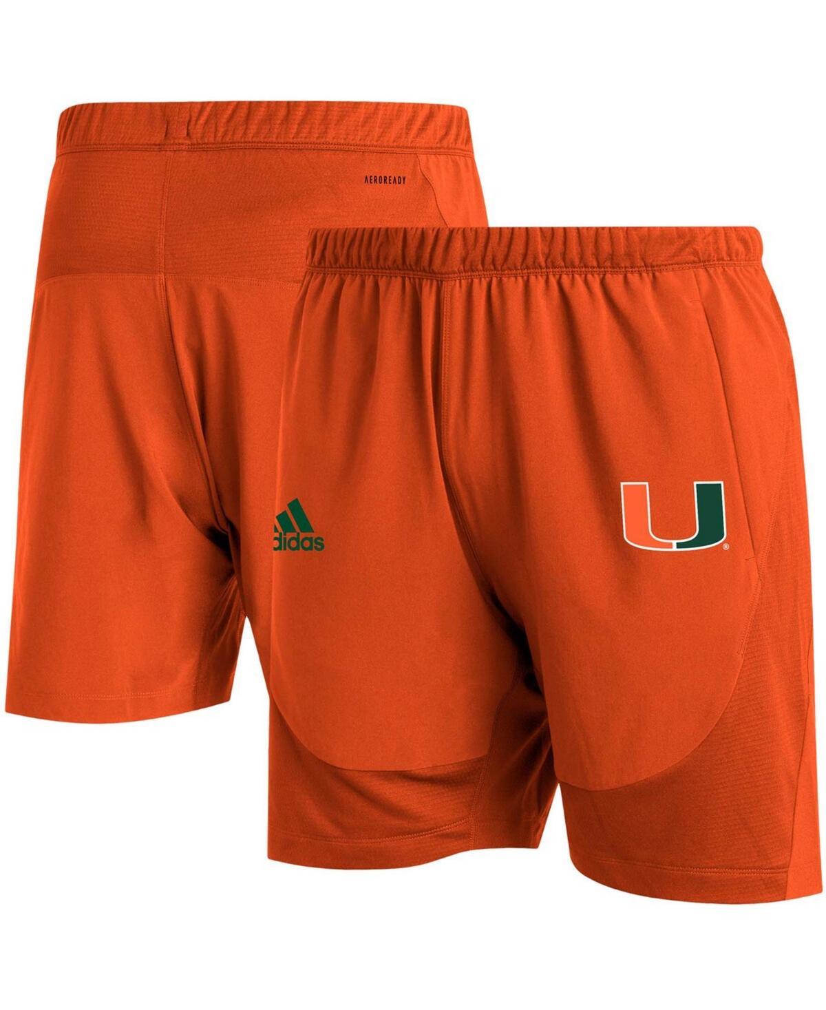 Mens adidas Miami Hurricanes 2021 Sideline AEROREADY Training Shorts Product Image