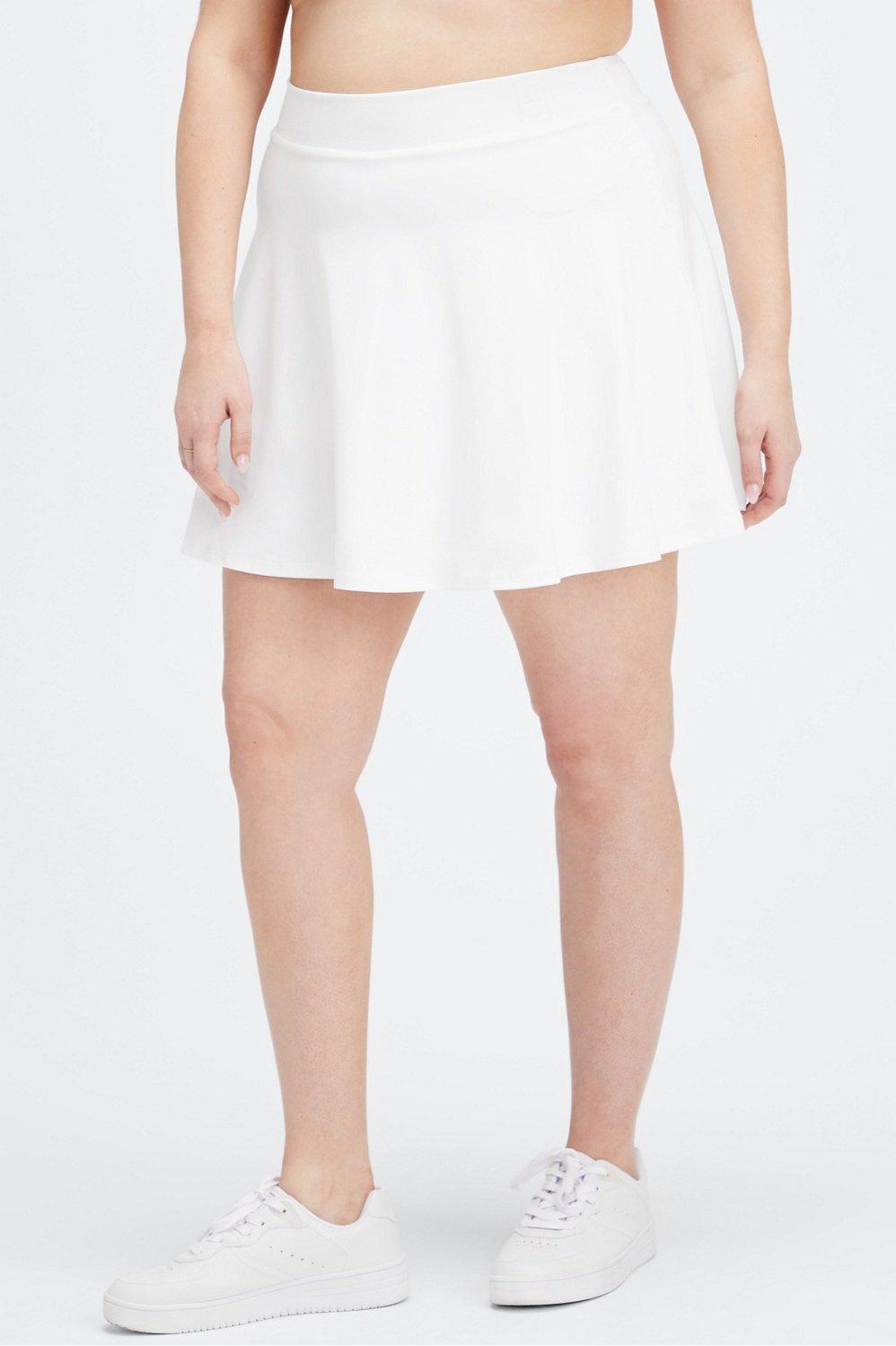 Fabletics Universal Tennis Flounce Skirt Womens white plus Size 2X Product Image