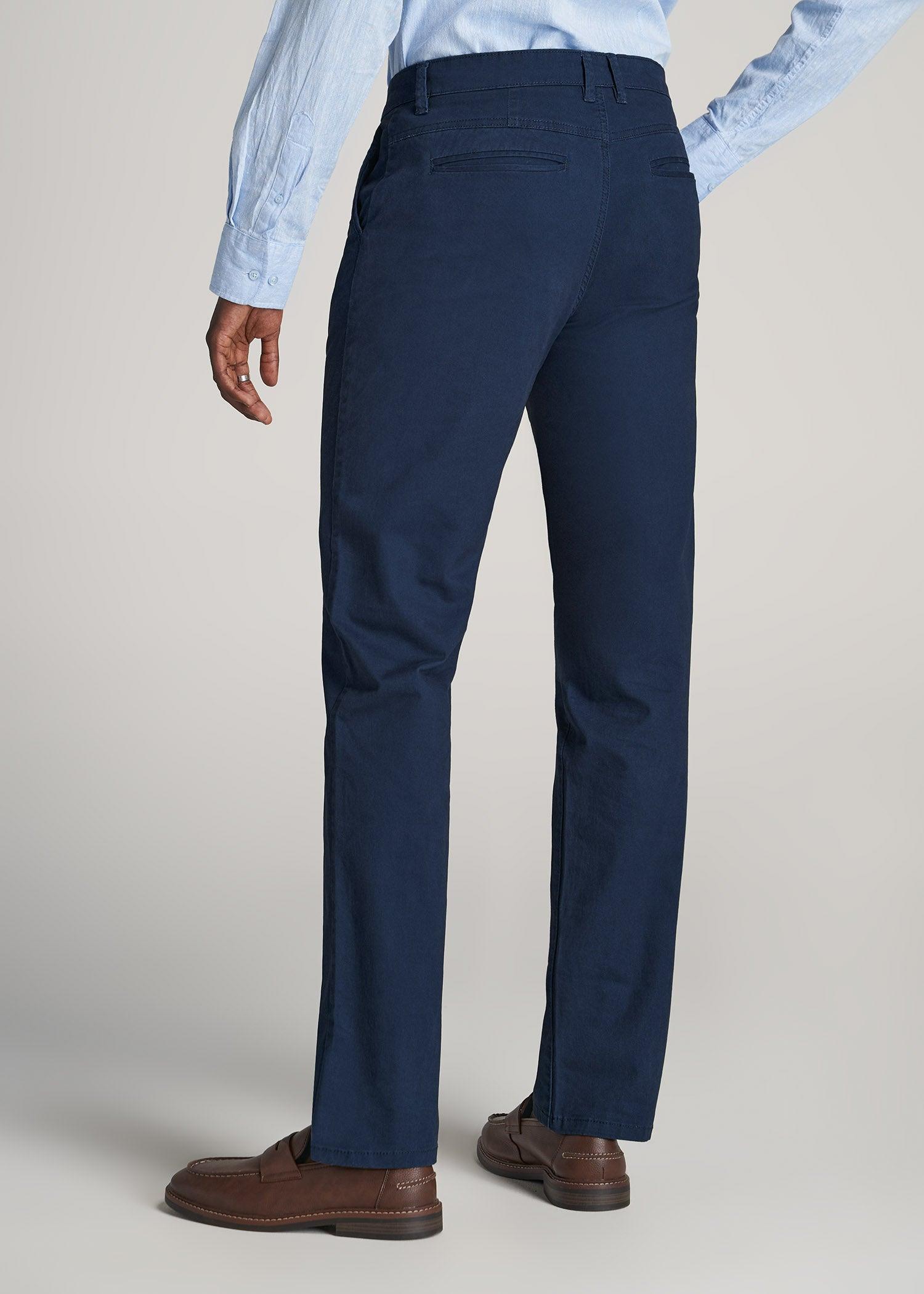 J1 STRAIGHT Leg Chinos in Marine Navy - Pants for Tall Men Product Image