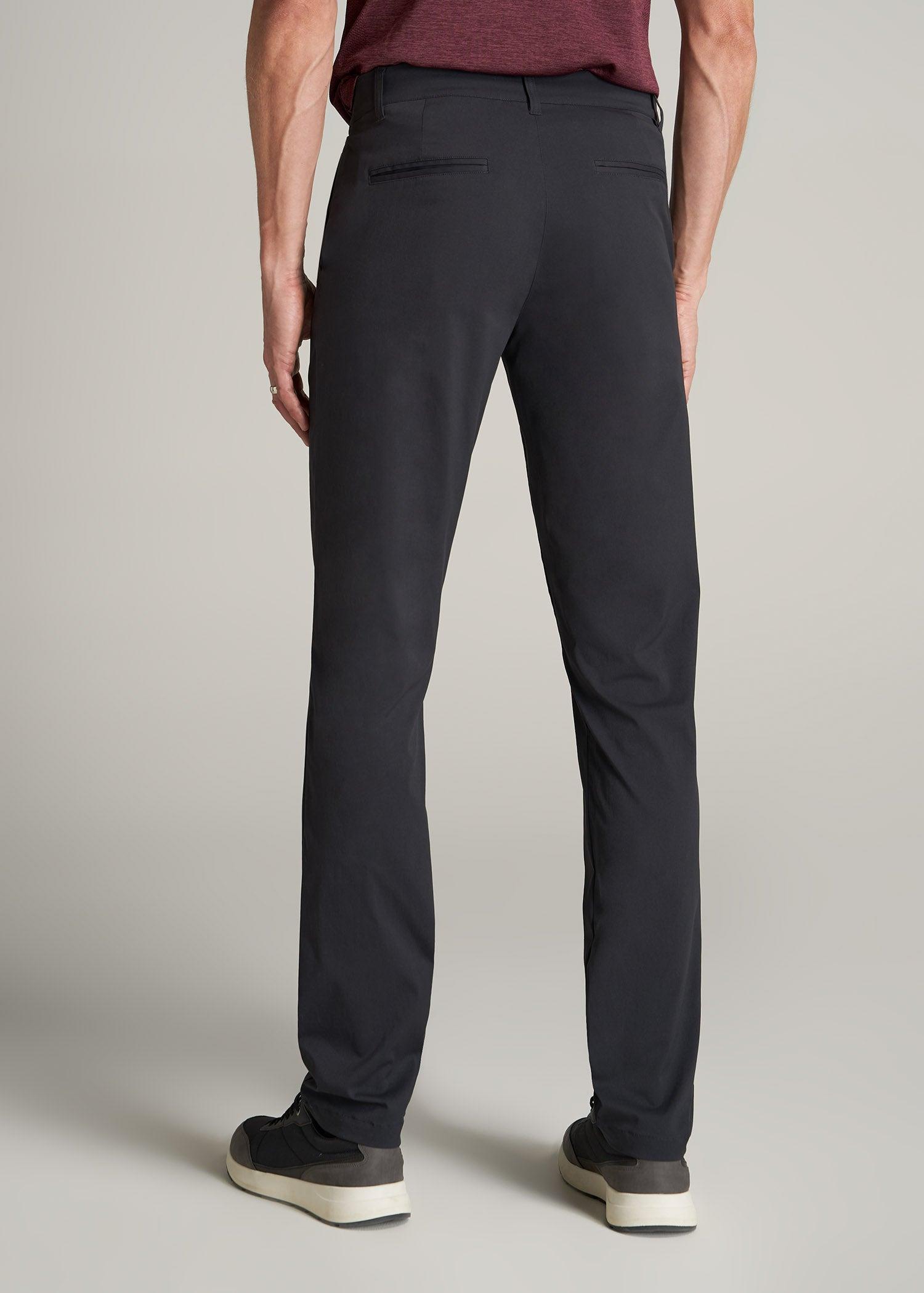 TAPERED FIT Traveler Chino Pants for Tall Men in Black Product Image