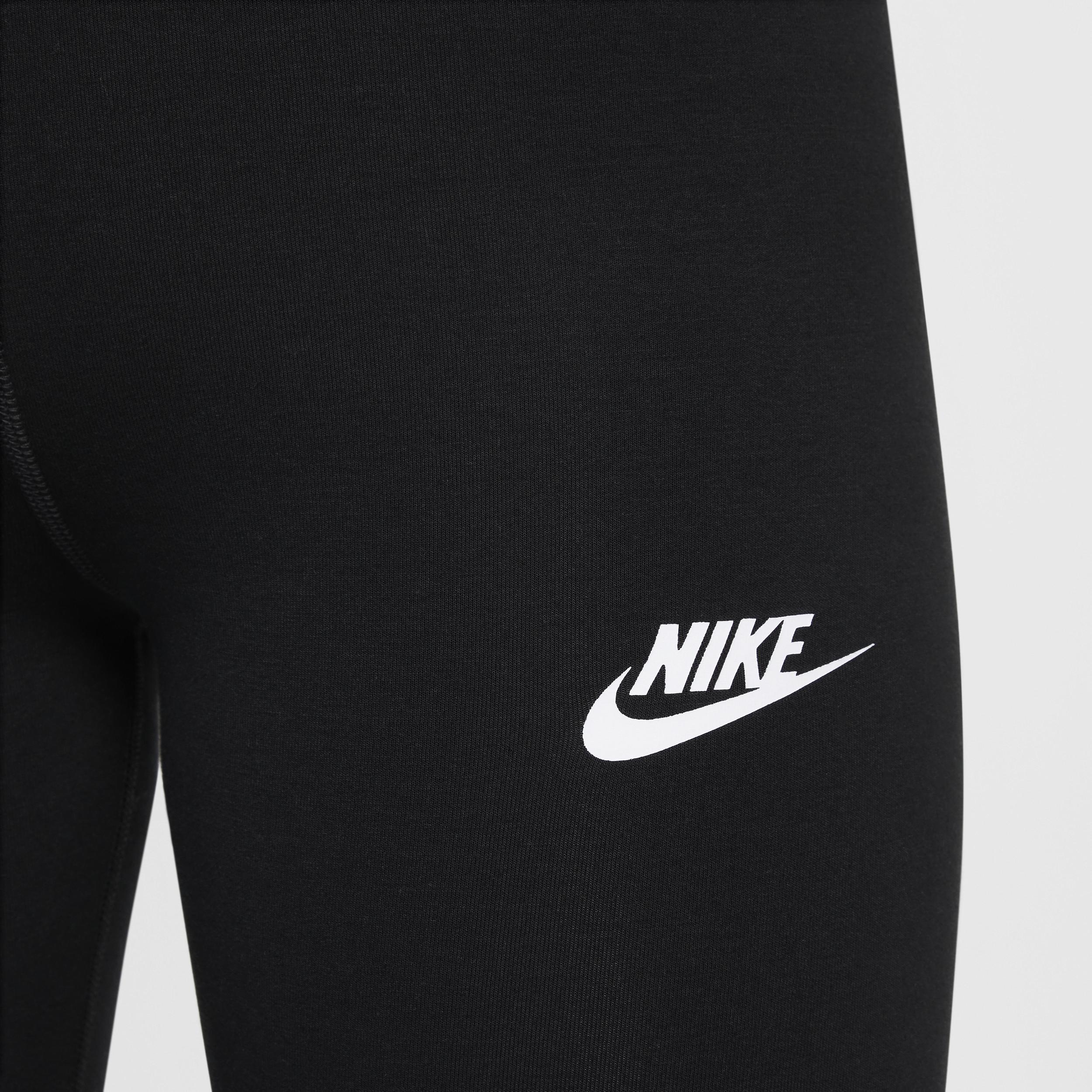 Nike Big Girls Sportswear Classic High-Waisted Leggings - Black Product Image