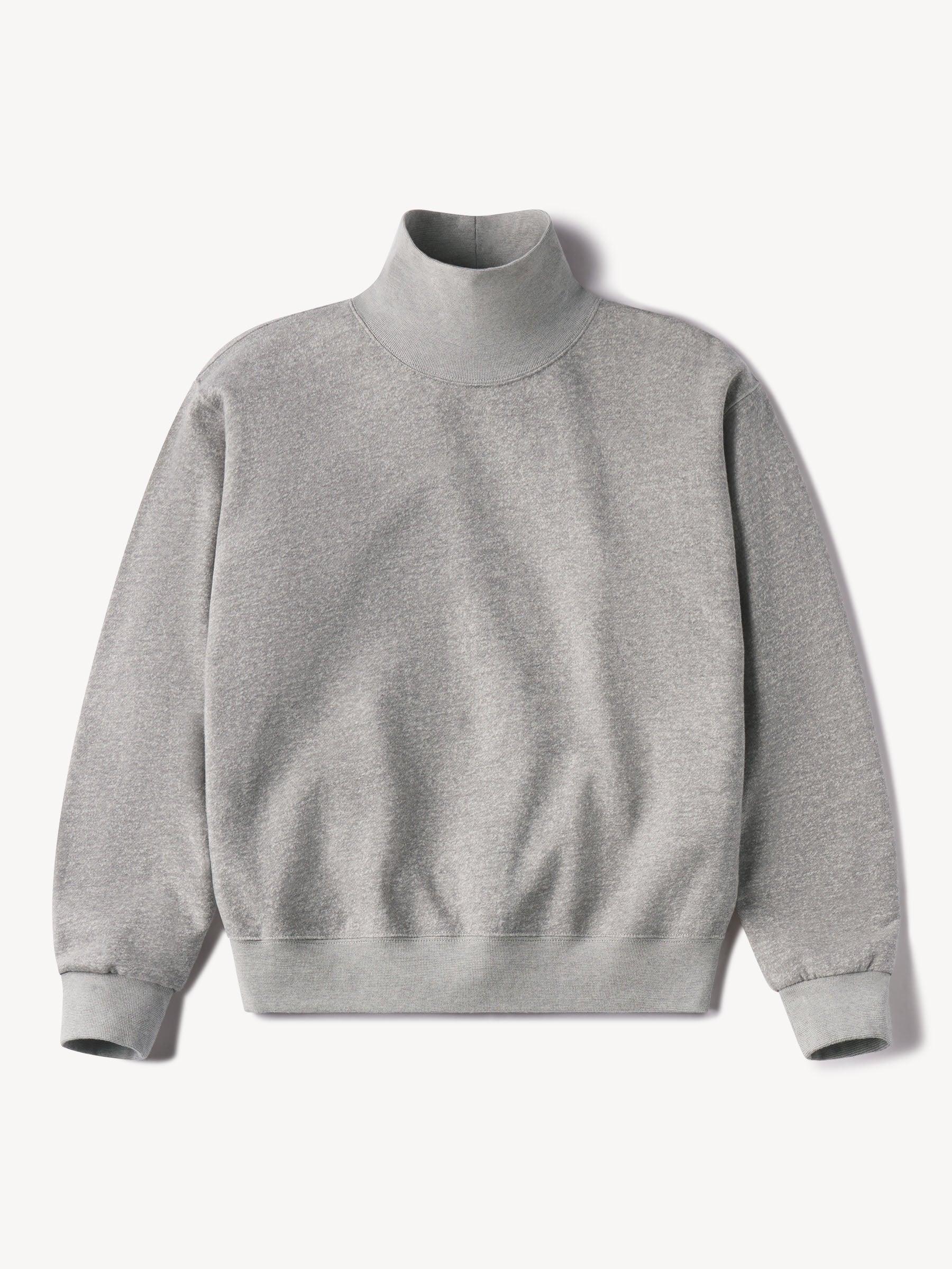 Heather Grey Vintage Interloop Mockneck Product Image