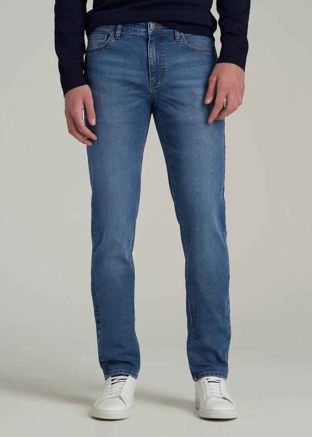 Dylan SLIM-FIT Jeans for Tall Men in Classic Mid Blue Product Image