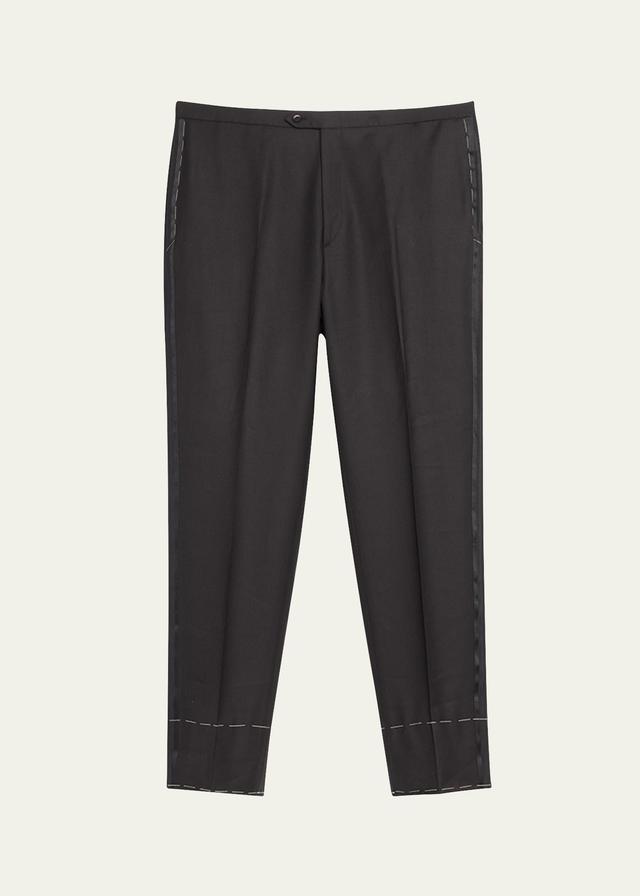 Mens Wool Tuxedo Trousers Product Image