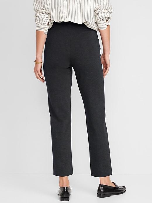 Extra High-Waisted Stevie Straight Ankle Pants Product Image