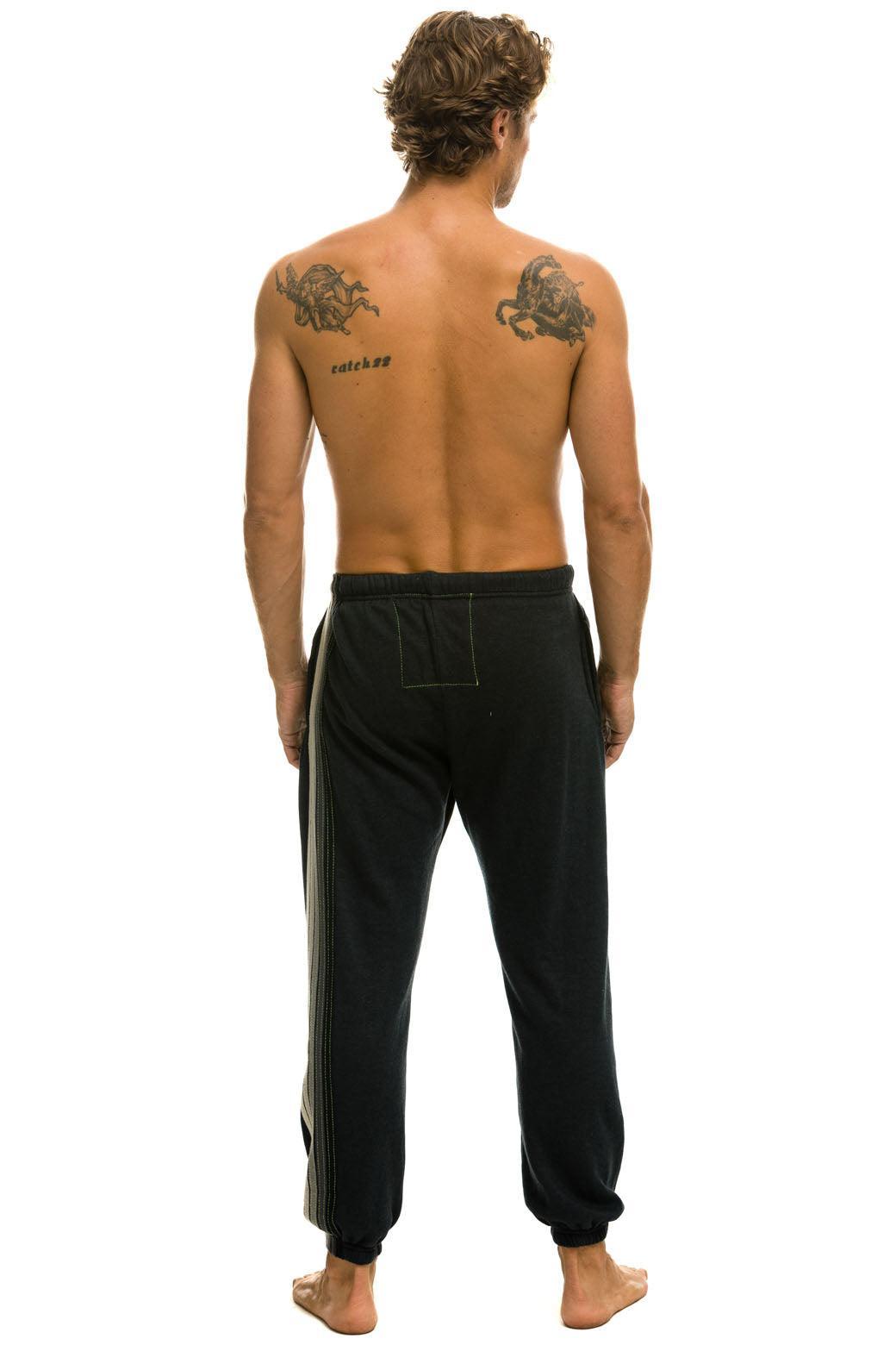 5 STRIPE SWEATPANTS - CHARCOAL // GREY Male Product Image