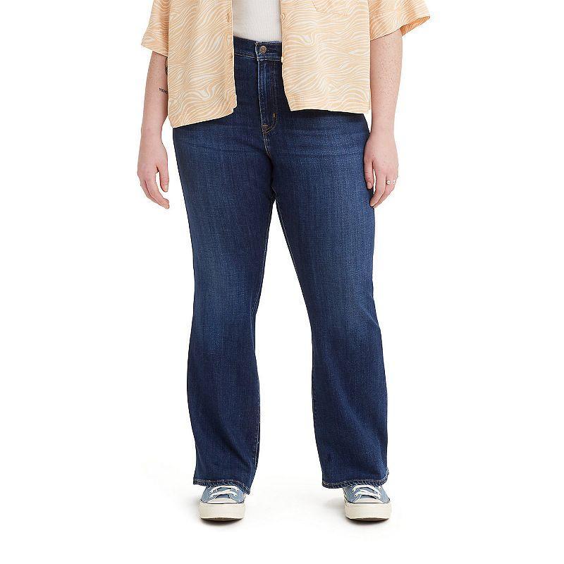 Levis Plus Size 726 High Rise Flare Leg Denim Jeans Product Image