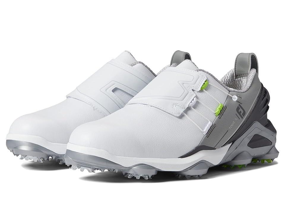 FootJoy Tour Alpha BOA Golf Shoes - Previous Season Style Gray/Charcoal) Men's Shoes Product Image