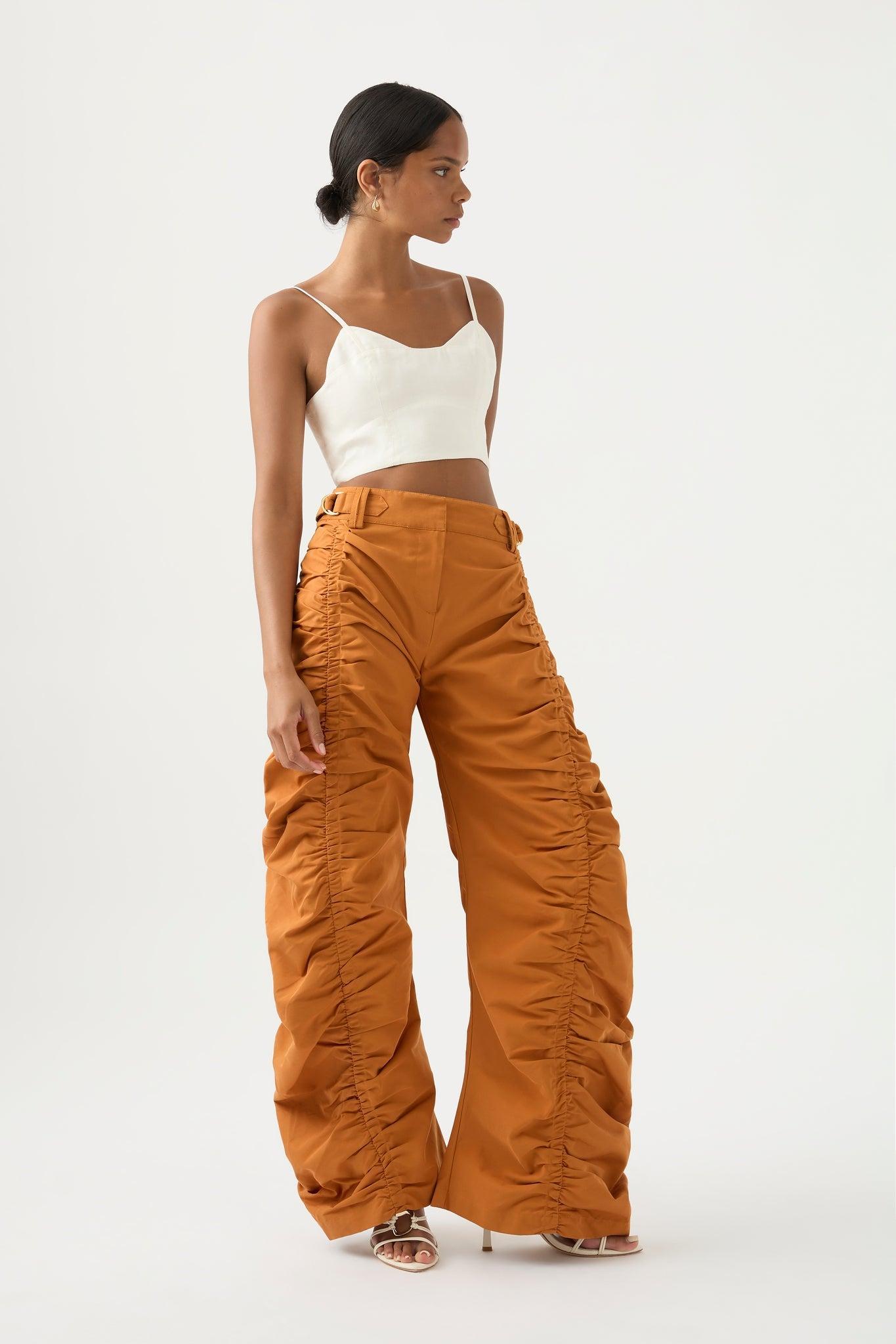 Kiara Ruched Drawstring Pant Product Image