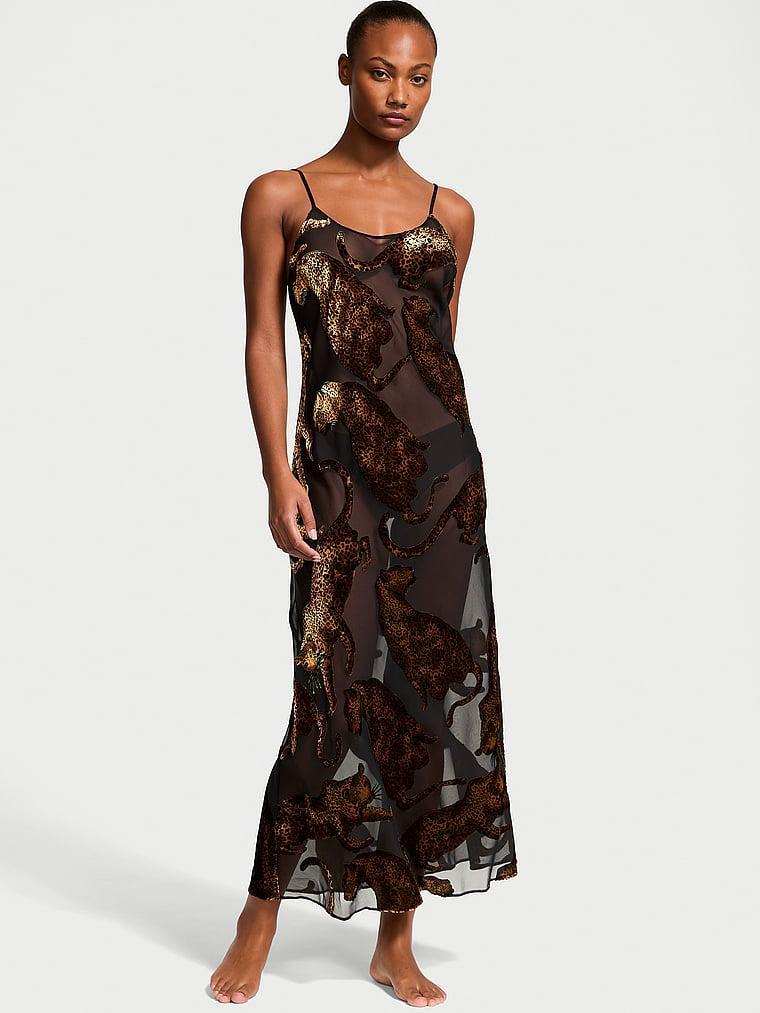 Leopard Burnout Long Slip Product Image