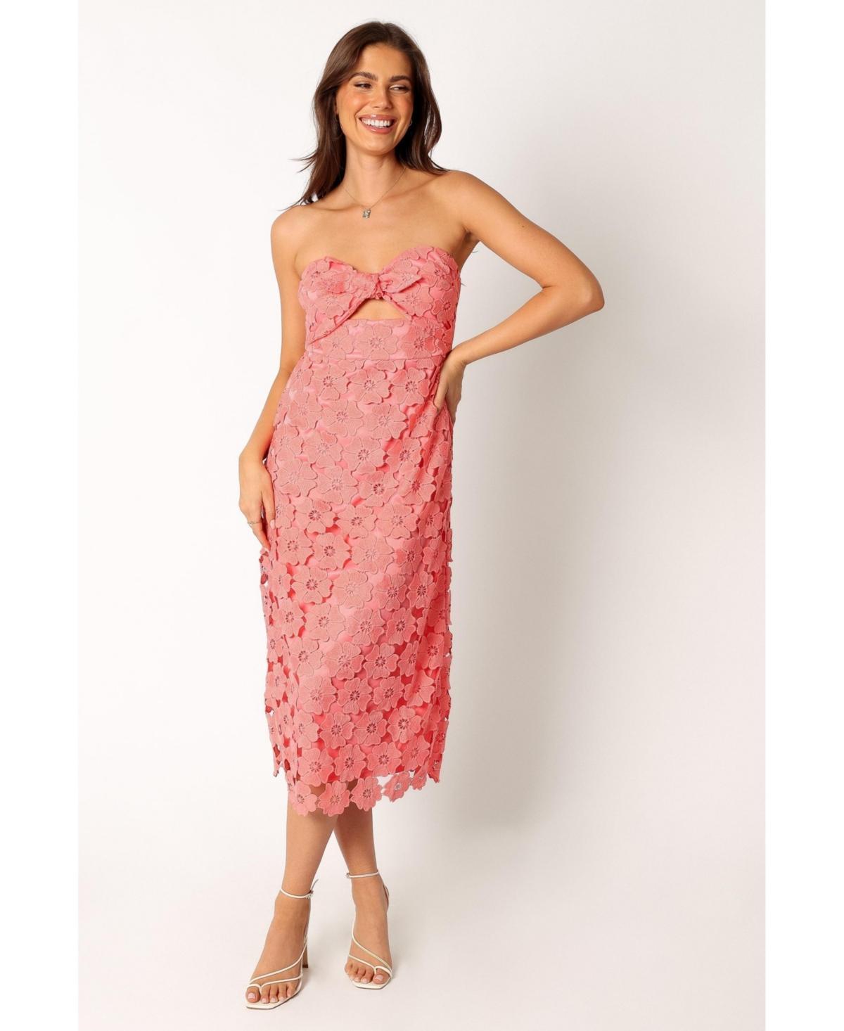 Petal and Pup Womens Tyler Strapless Midi Dress Product Image