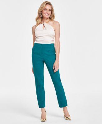 Women's Satin-Striped High-Rise Pants, Created for Macy's  Product Image