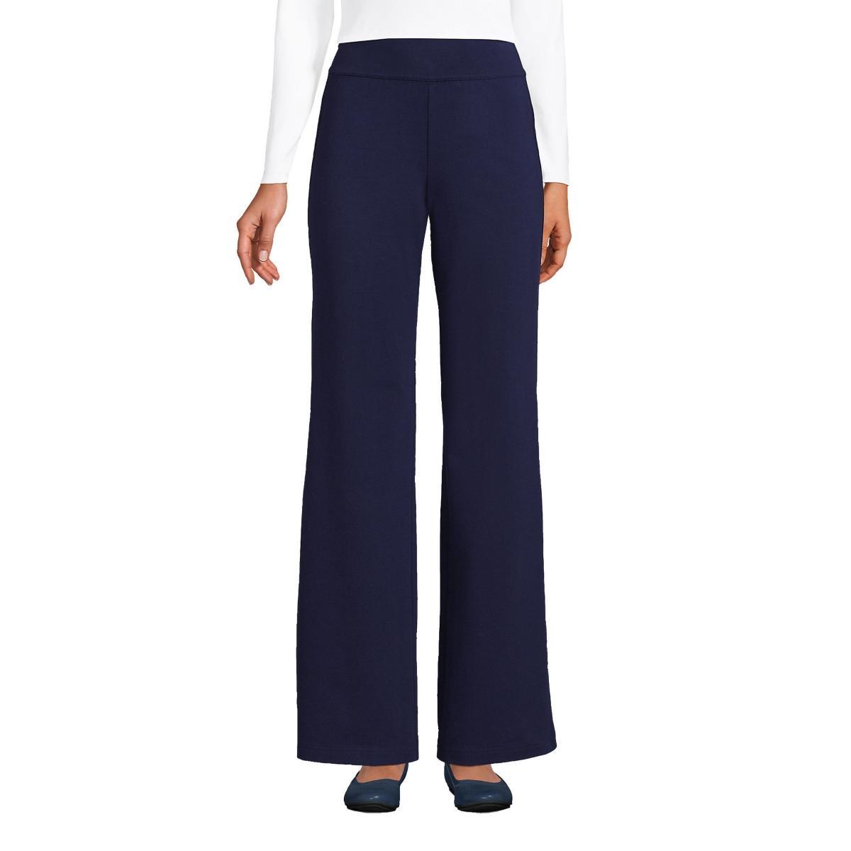 Lands End Womens Starfish Mid Rise Wide Leg Pull On Pants Product Image