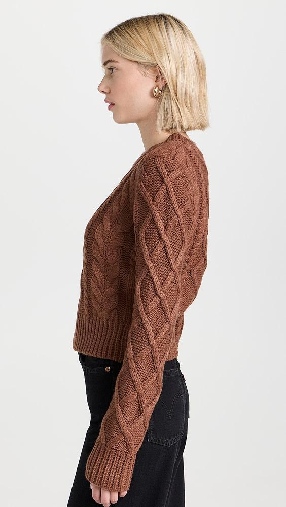 English Factory Texture Cable Sweater | Shopbop Product Image