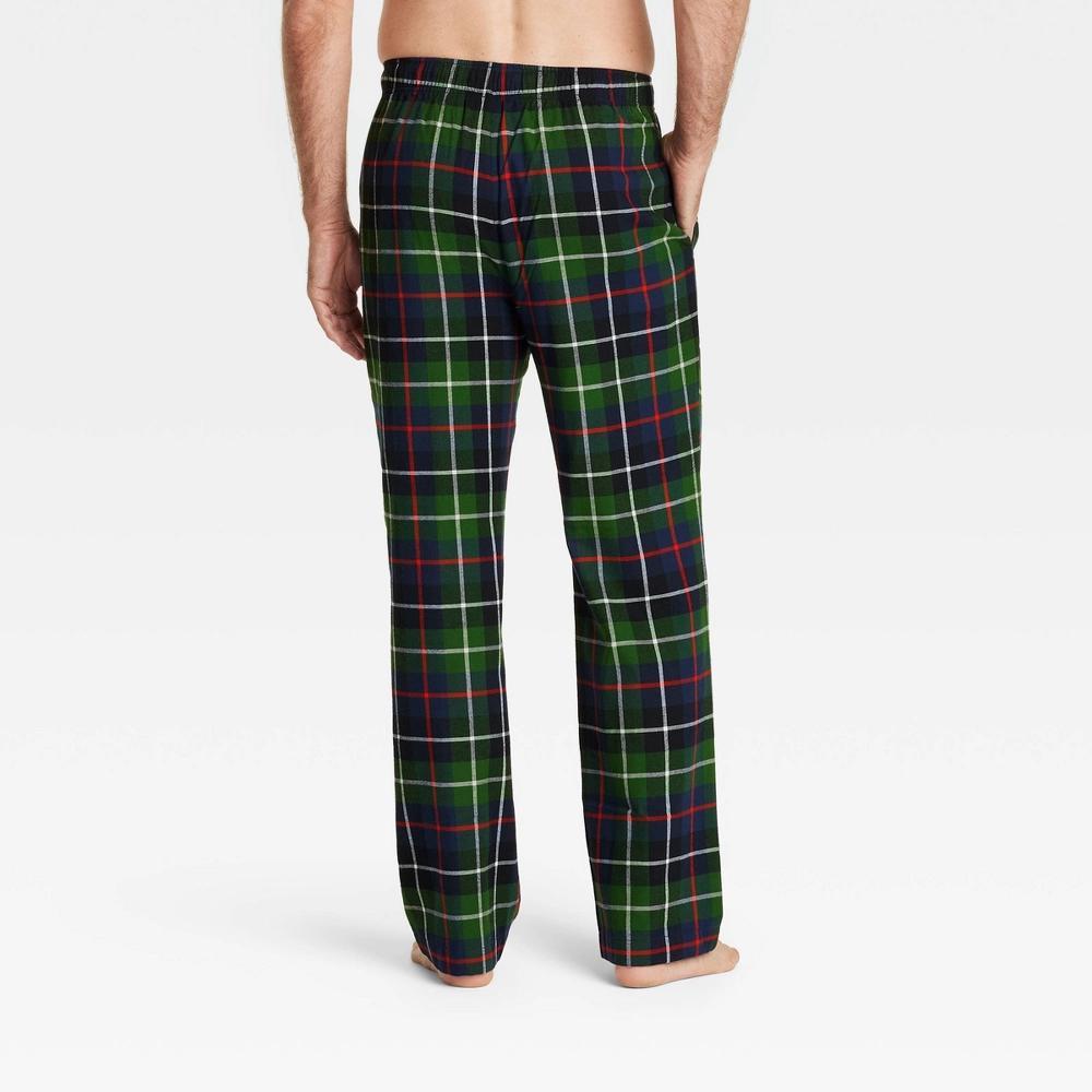 Men's Plaid Flannel Pajama Pants - Goodfellow & Co™ Green L Product Image