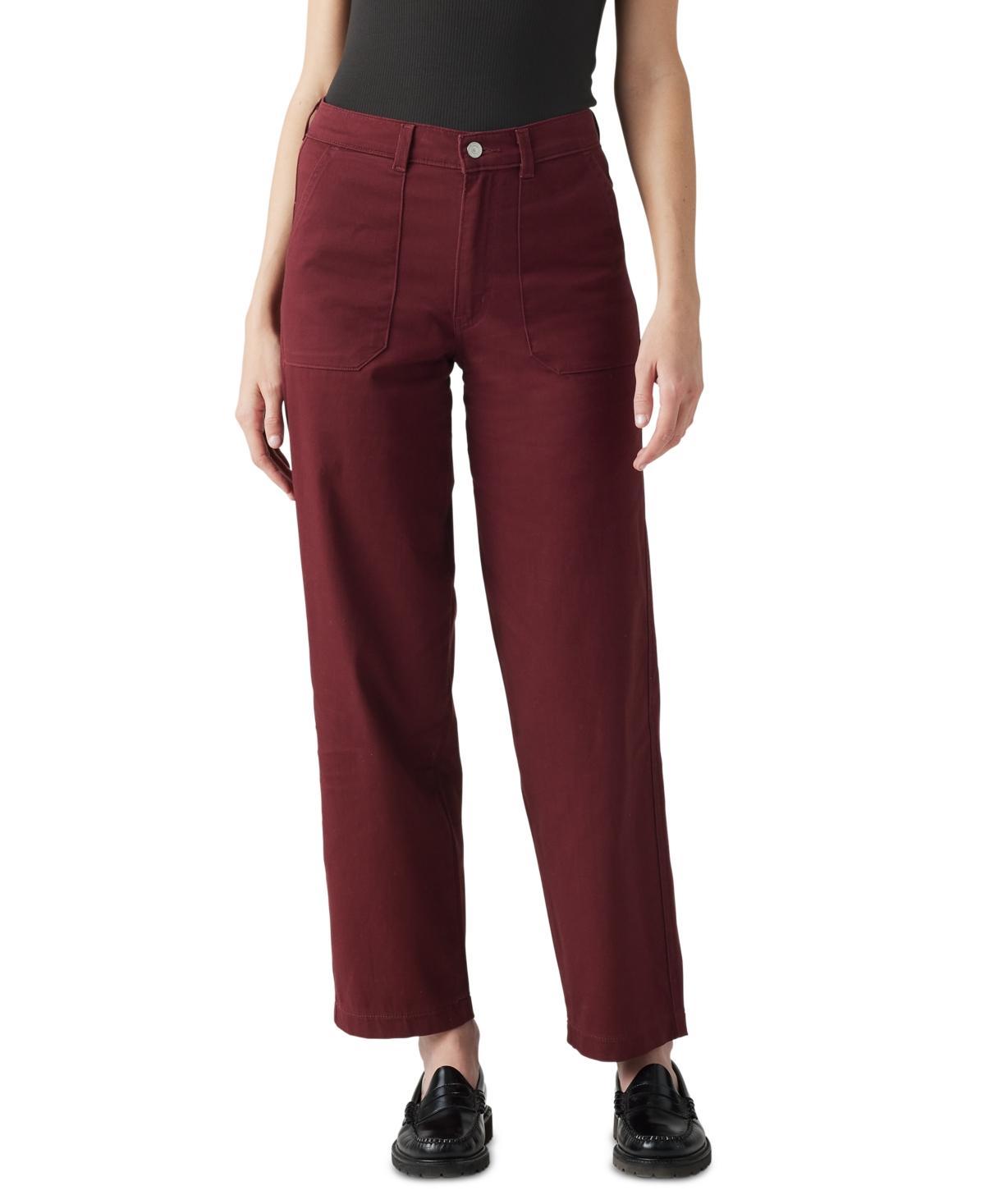 Womens Levis Utility Pants Windsor Red Product Image