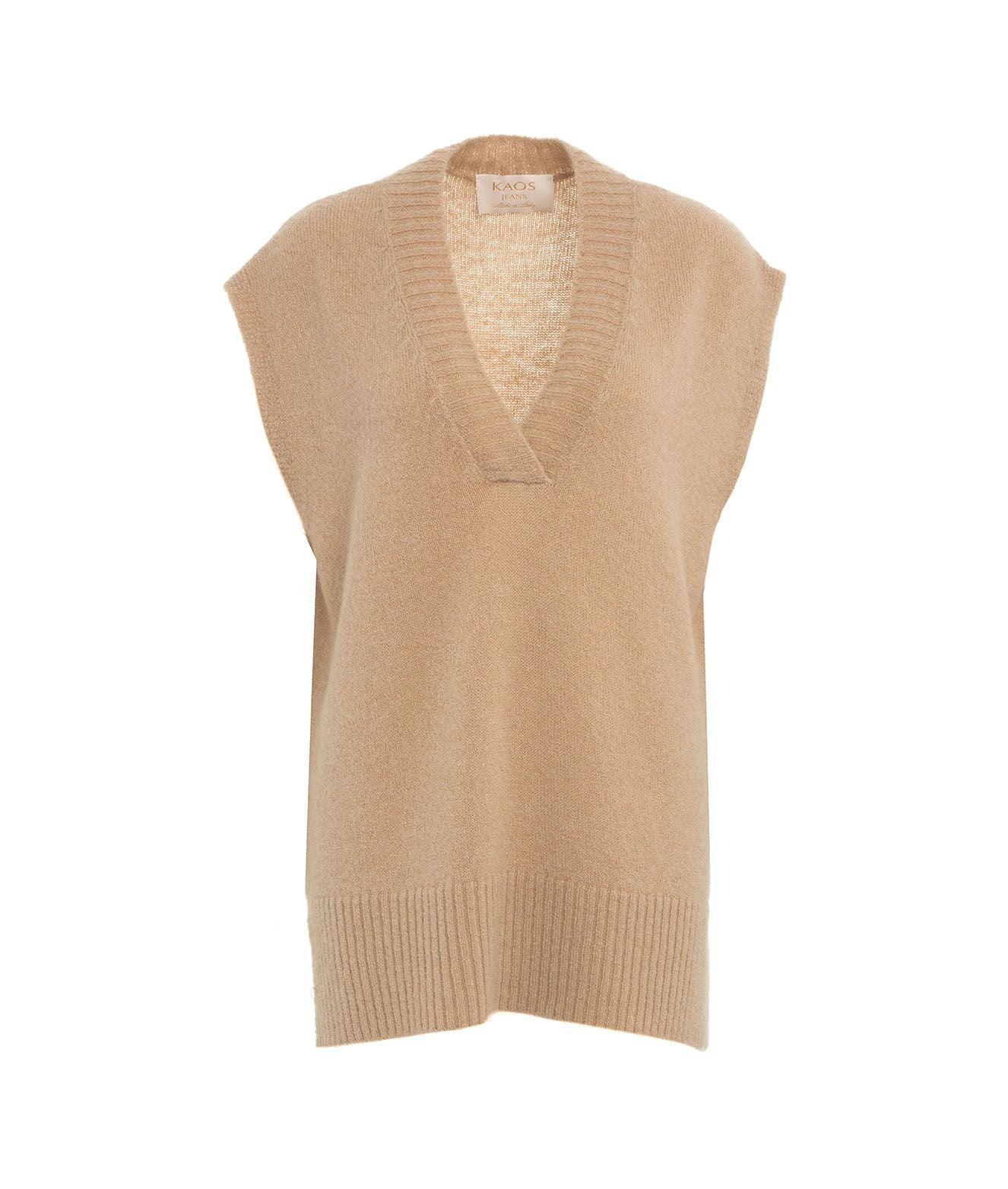 Oversize knit vest Product Image