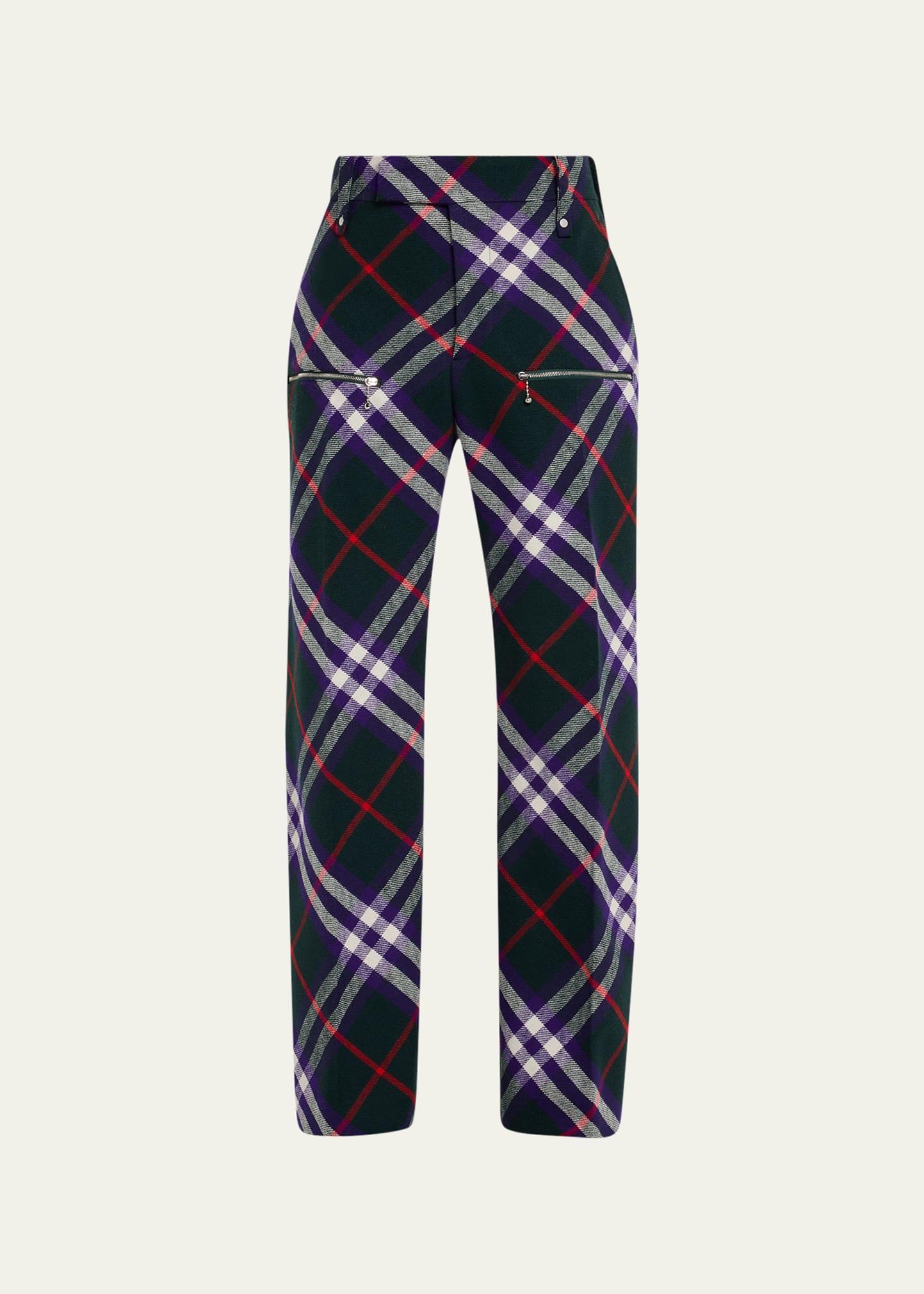 burberry Check Virgin Wool Pants product image