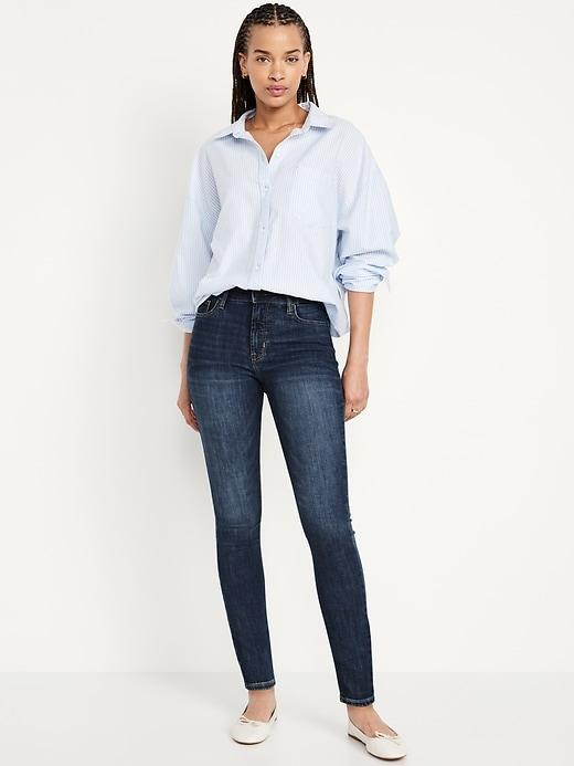 High-Waisted Rockstar Super-Skinny Jeans Product Image