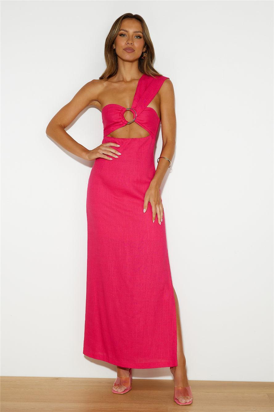 Be On Socials Maxi Dress Pink Product Image