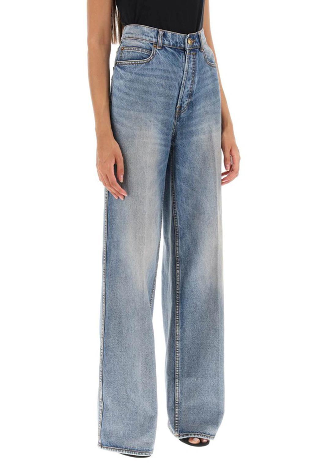 Jeans Wide Leg In Grey Product Image