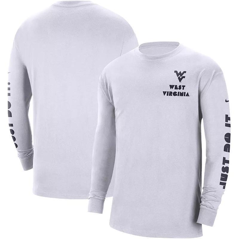 Mens Nike White West Virginia Mountaineers Heritage Max 90 Long Sleeve T-shirt Product Image