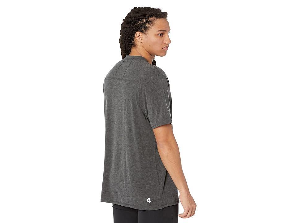 Fourlaps Short Sleeve Radius Henley Heather) Men's Clothing Product Image