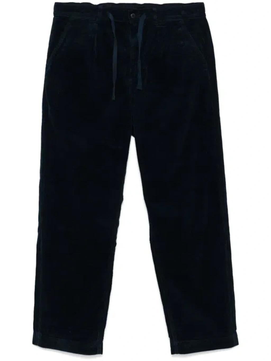 Easy Pleated Trousers In Blue Product Image