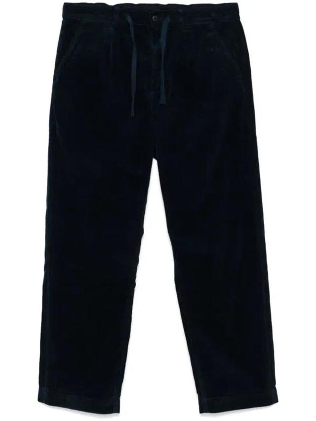 Easy Pleated Trousers In Blue Product Image