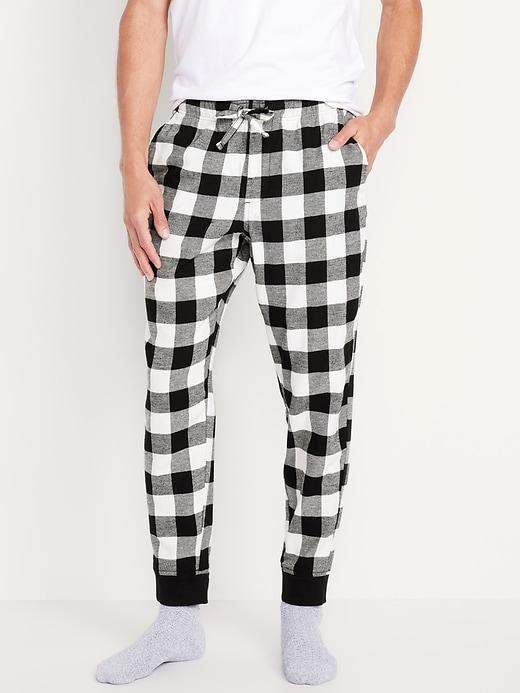 Flannel Pajama Joggers for Men Product Image