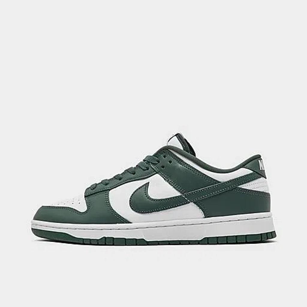 NIKE Dunk Low Retro Sneakers White / Vintage Green In Multi Product Image